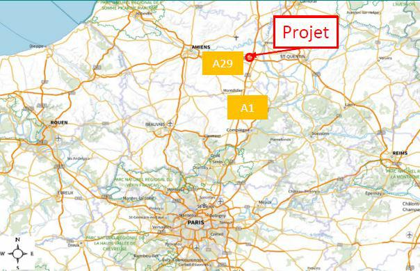 Entrepôt classe a Ablaincourt-Pressoir 22513m² Location entrepôt classe a Ablaincourt-Pressoir Somme OLLOG2205104 1